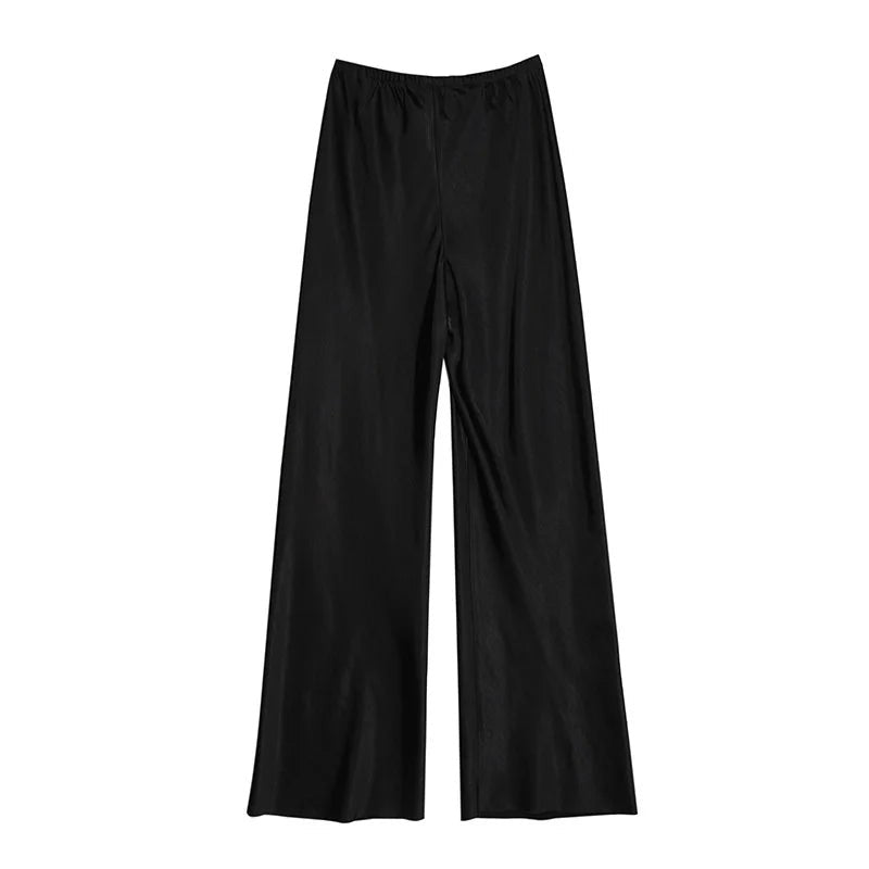 Alura Satin Wide-Leg Pants