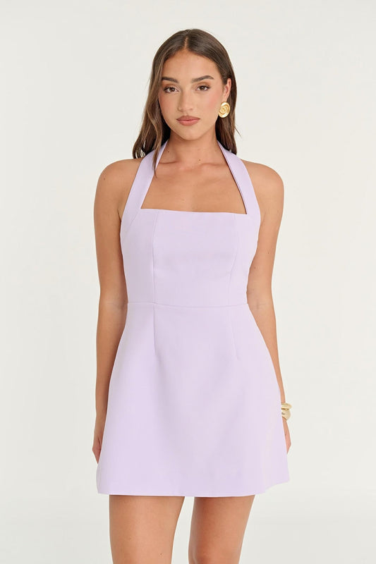 Aurielle Halter Mini Dress