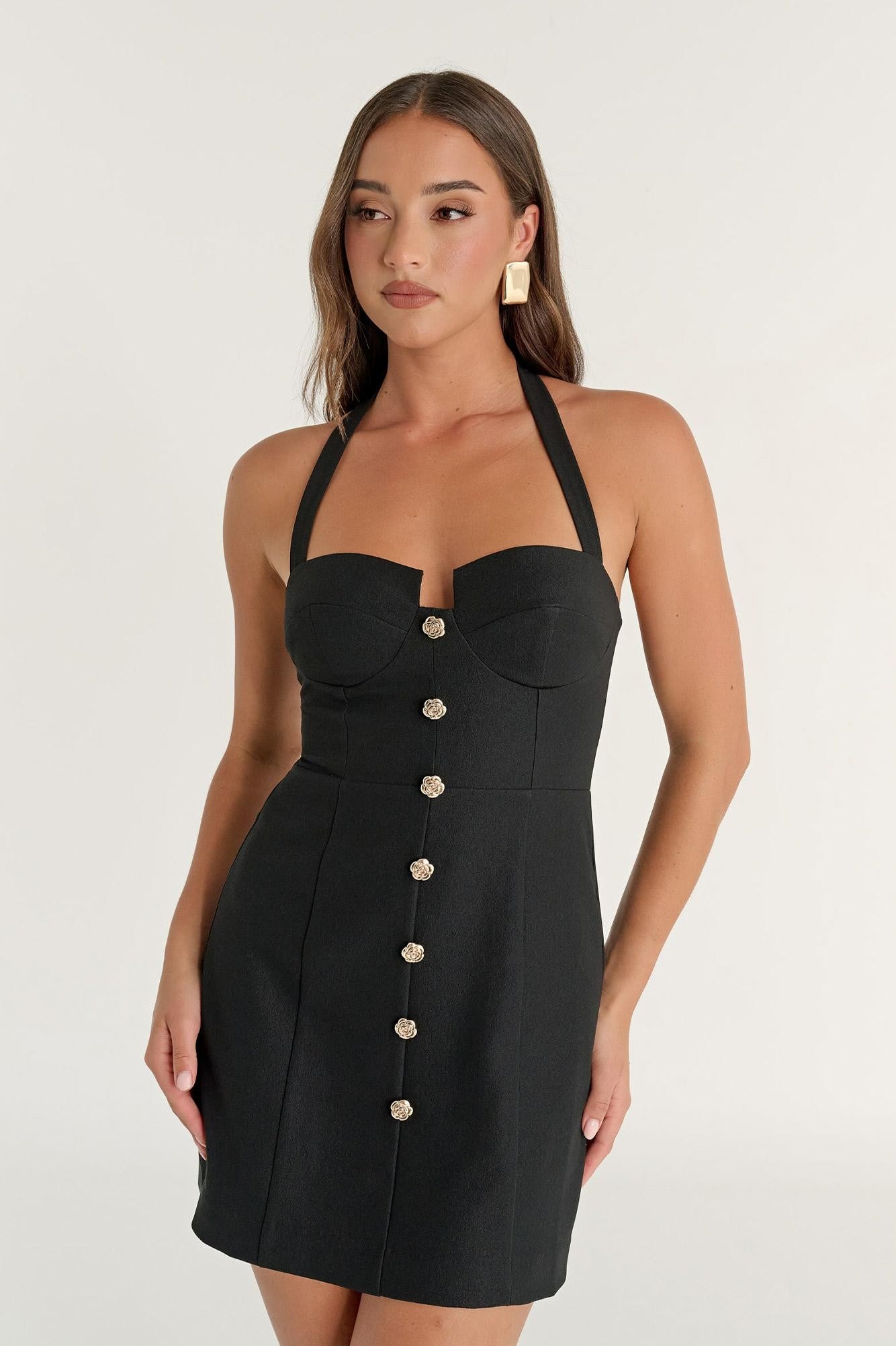 Calista Halter Mini Dress