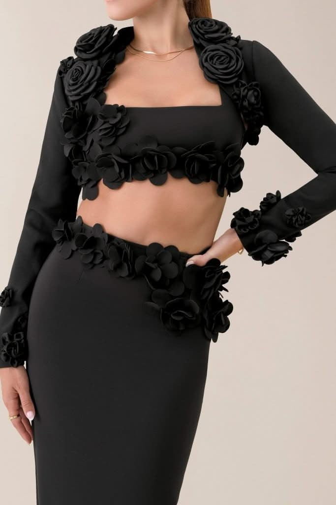 Elysia Floral Bolero Jacket