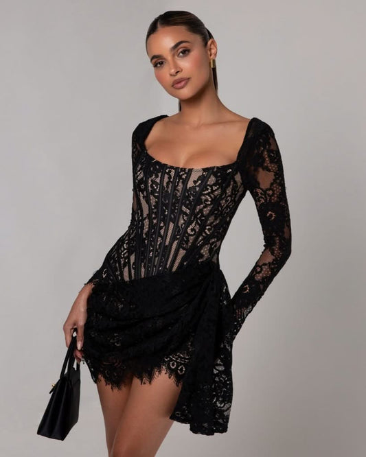 Marceline Lace Mini Dress