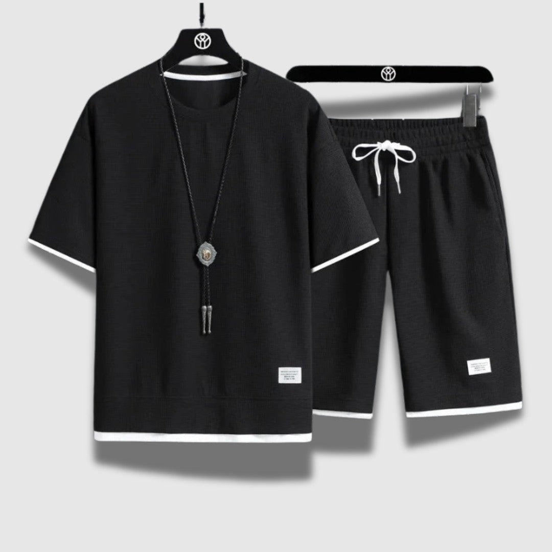 Men’s Summer Shirt and Shorts Set – Lightweight, Breathable & Beach-Ready