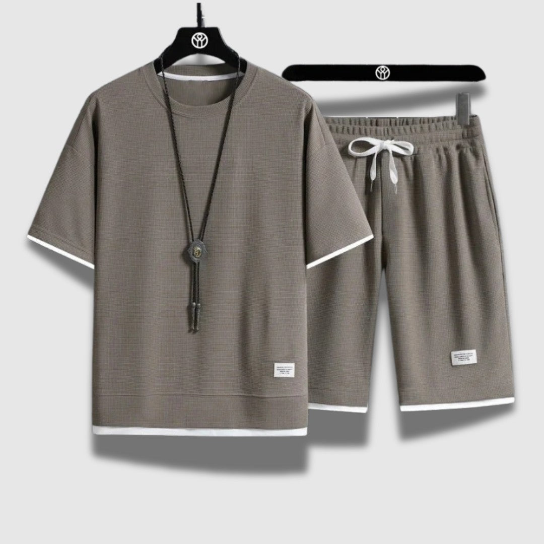 Men’s Summer Shirt and Shorts Set – Lightweight, Breathable & Beach-Ready