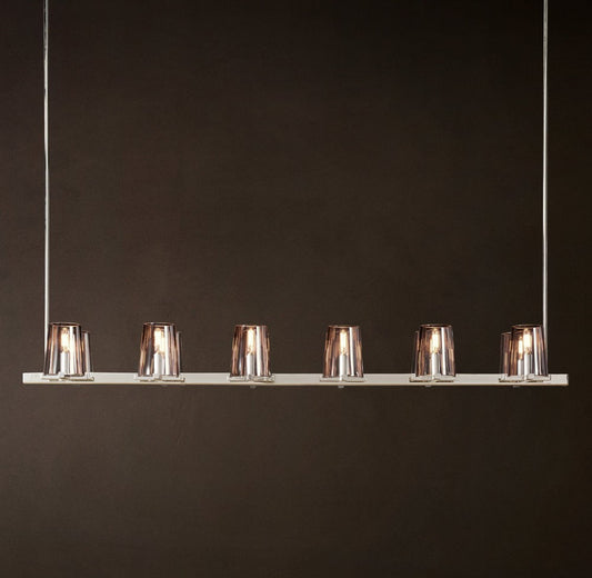 Pauillac Solid Brass Linear Chandelier