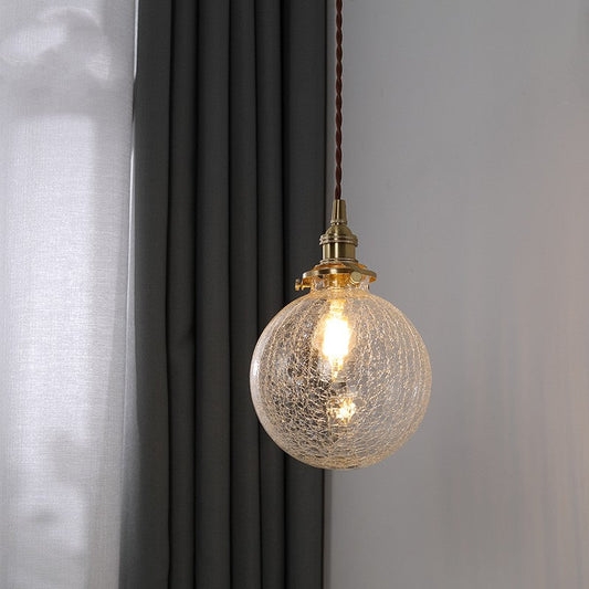 Retro Glass Bedside Pendant