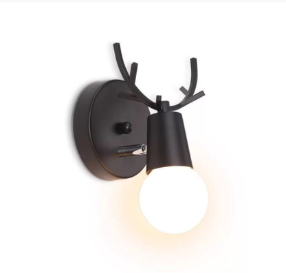 Antler-Inspired Iron Wall Light
