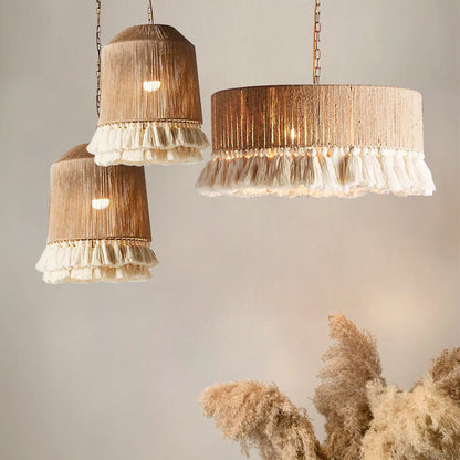 Bohemian Tassel Rope Chandelier