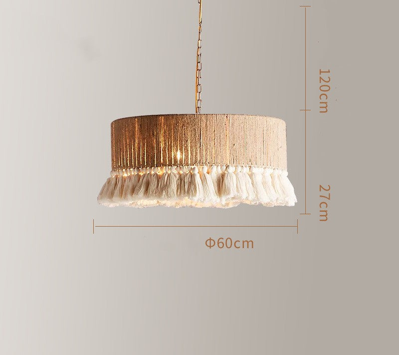 Bohemian Tassel Rope Chandelier