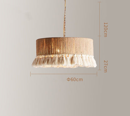 Bohemian Tassel Rope Chandelier