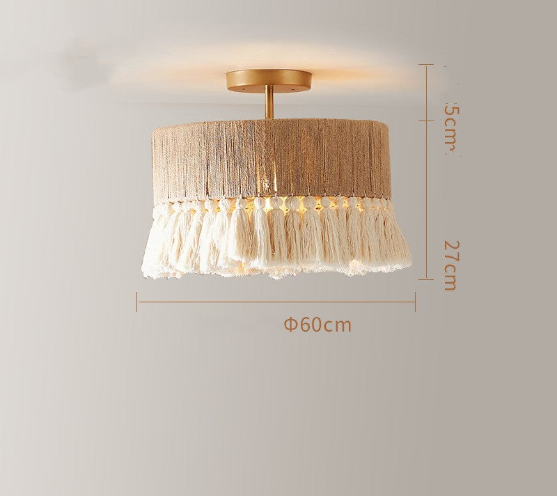 Bohemian Tassel Rope Chandelier
