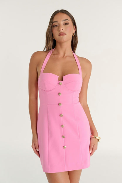 Calista Halter Mini Dress