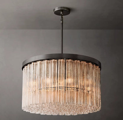 Cielo Blown Glass Globe Round Chandelier