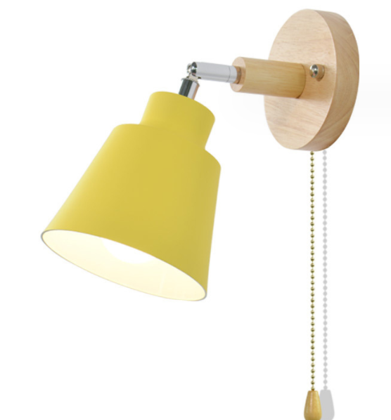 Colourful Iron Bedside Wall Lamp