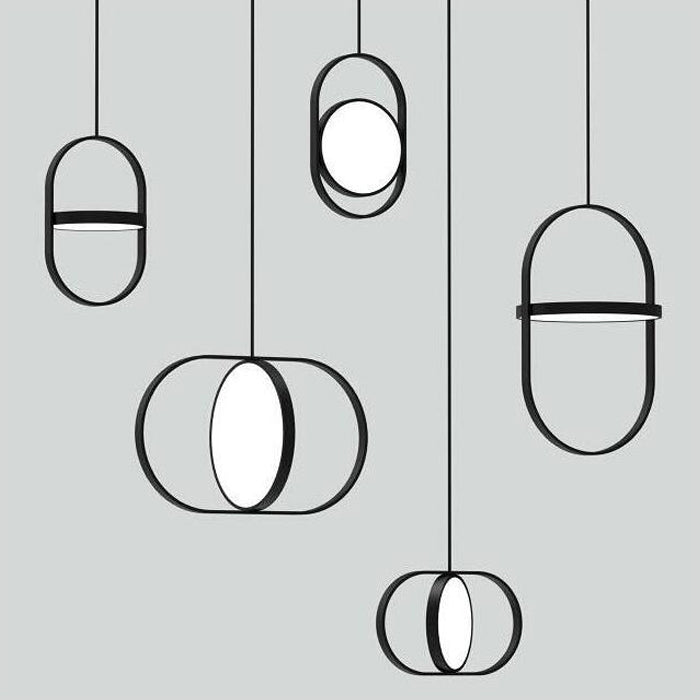 Compact Black LED Pendant