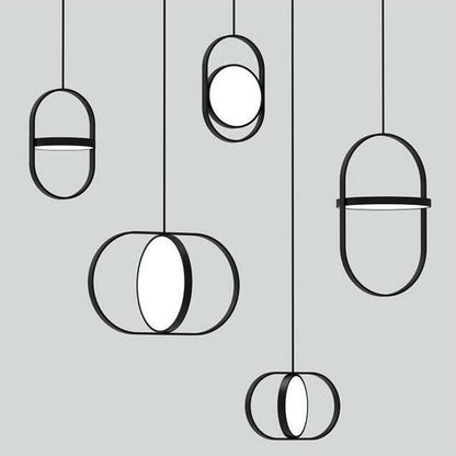 Compact Black LED Pendant