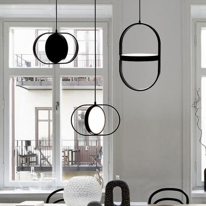 Compact Black LED Pendant