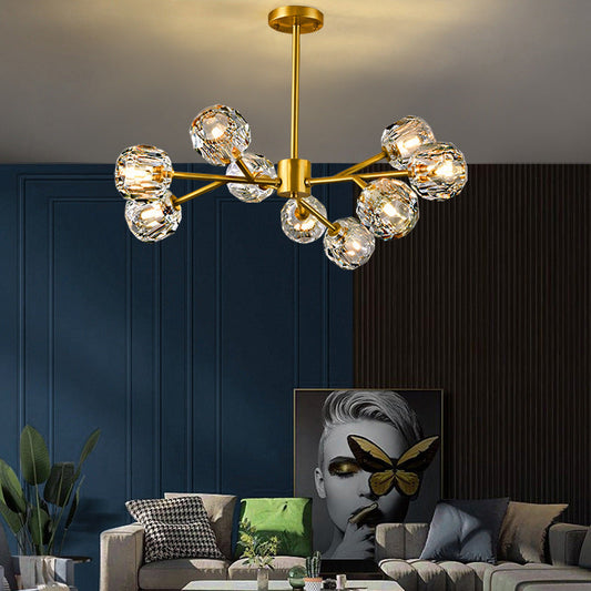 Copper Crystal Luxury Chandelier