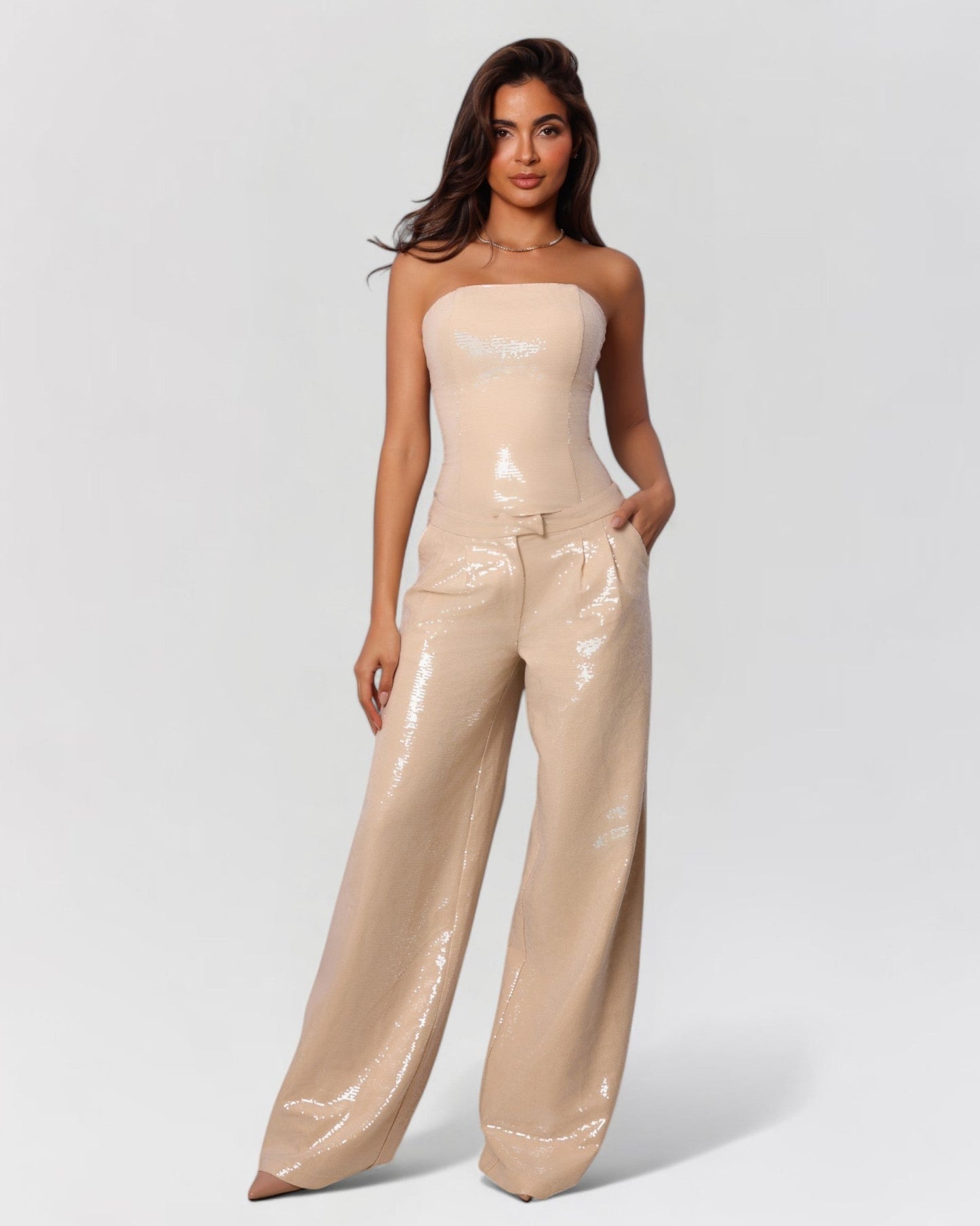 Estelle Sequin Tube Top