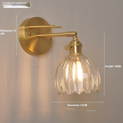 Flower Glass Bedside Sconce