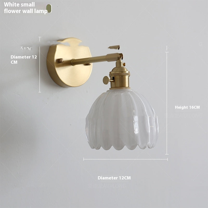 Flower Glass Bedside Sconce