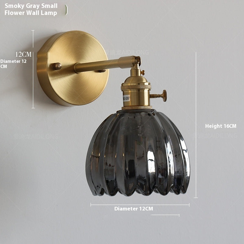 Flower Glass Bedside Sconce