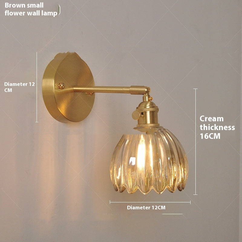 Flower Glass Bedside Sconce