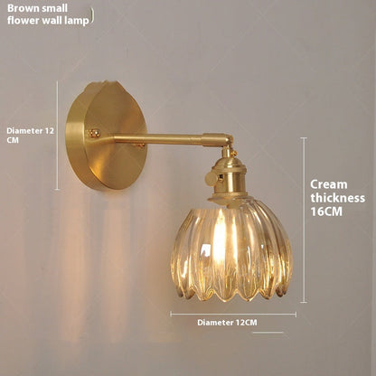 Flower Glass Bedside Sconce