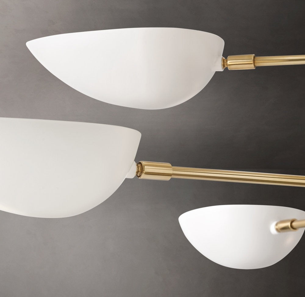 Graphic Steel Round Chandelier