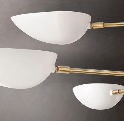 Graphic Steel Round Chandelier