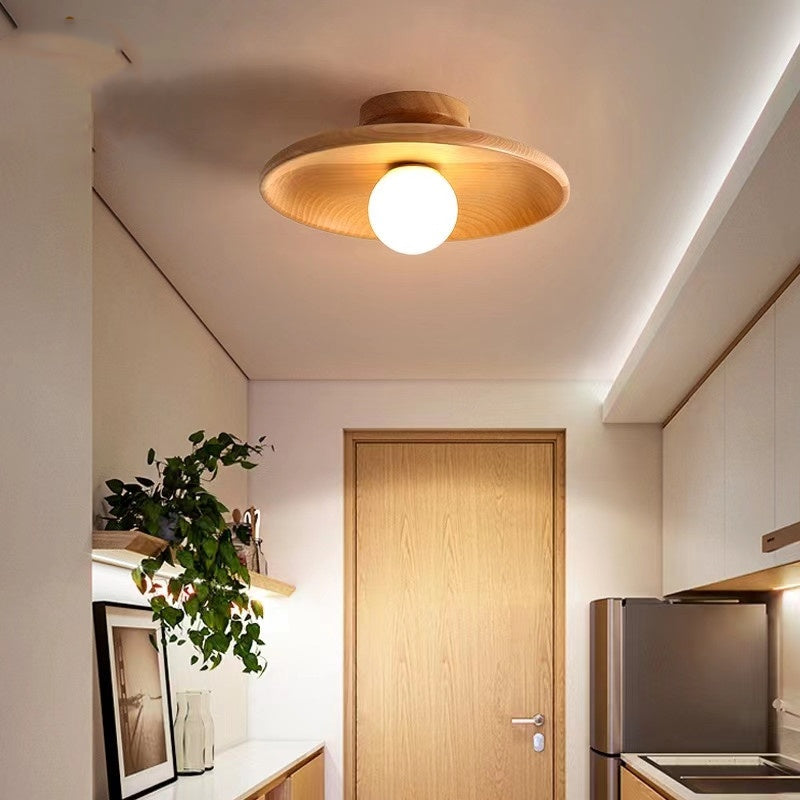 Japanese Wood Aisle Ceiling Light