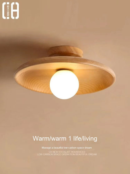 Japanese Wood Aisle Ceiling Light