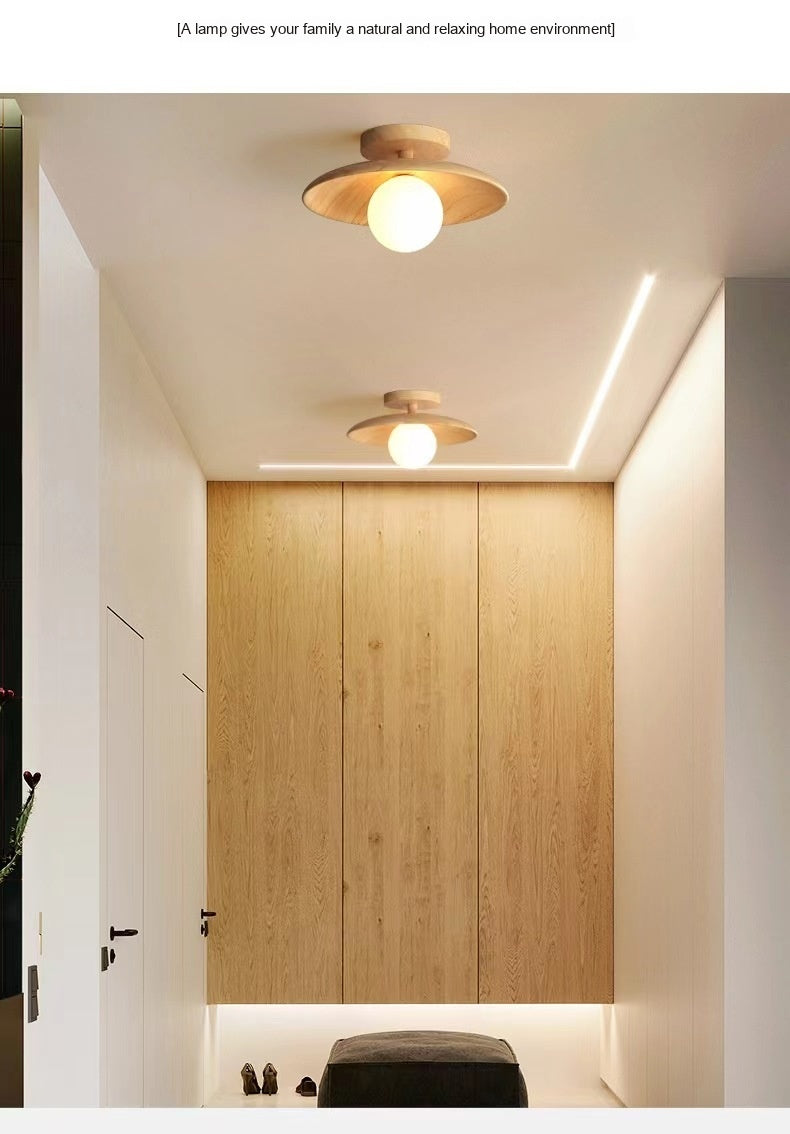 Japanese Wood Aisle Ceiling Light
