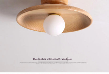 Japanese Wood Aisle Ceiling Light