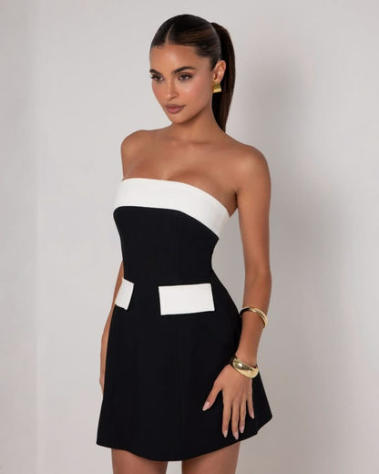 Lavinia Contrast Mini Dress