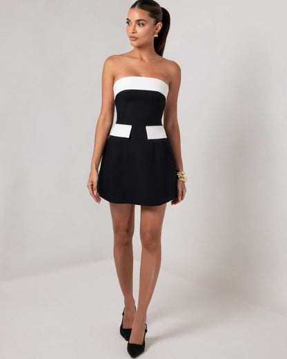 Lavinia Contrast Mini Dress