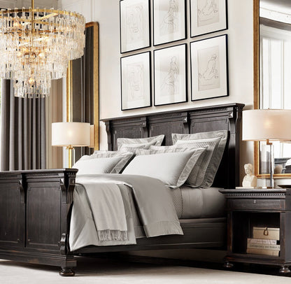 Marignan Tiered Brass and Crystal Round Chandelier