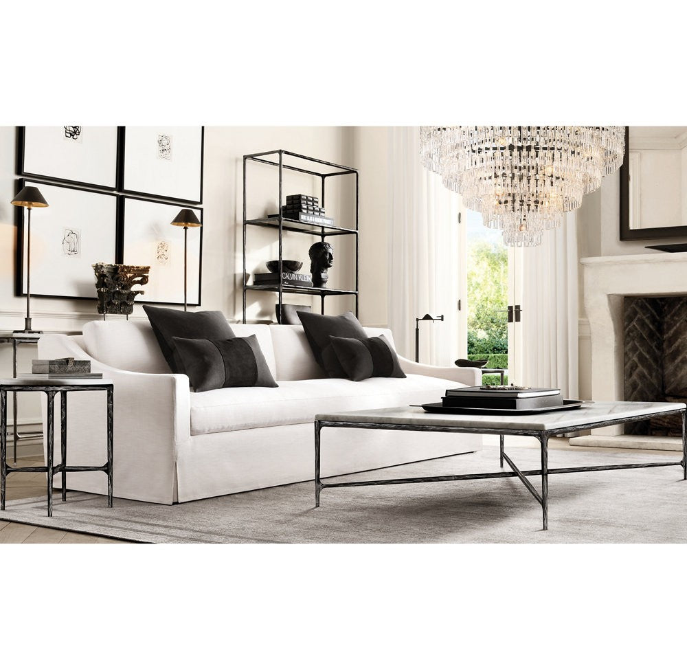 Marignan Tiered Brass and Crystal Round Chandelier