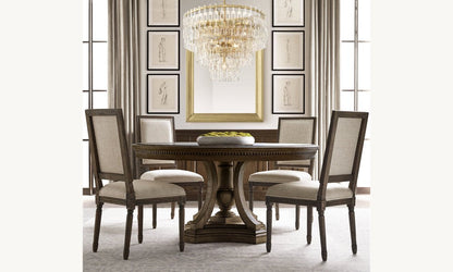 Marignan Tiered Brass and K9 Crystal Round Chandelier