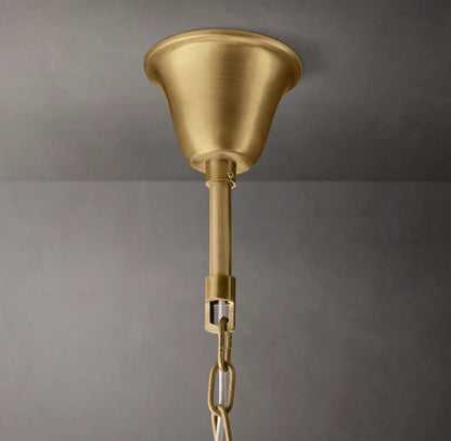 Odeon 1920s Iron and K9 Crystal Round Chandelier