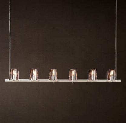 Pauillac Solid Brass Linear Chandelier