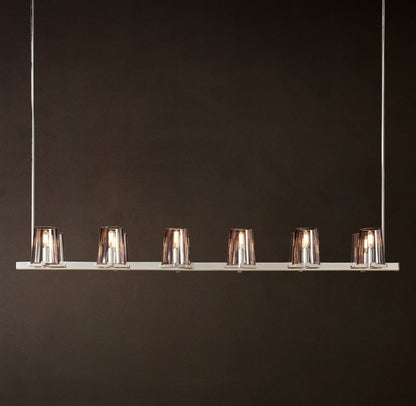 Pauillac Solid Brass Linear Chandelier