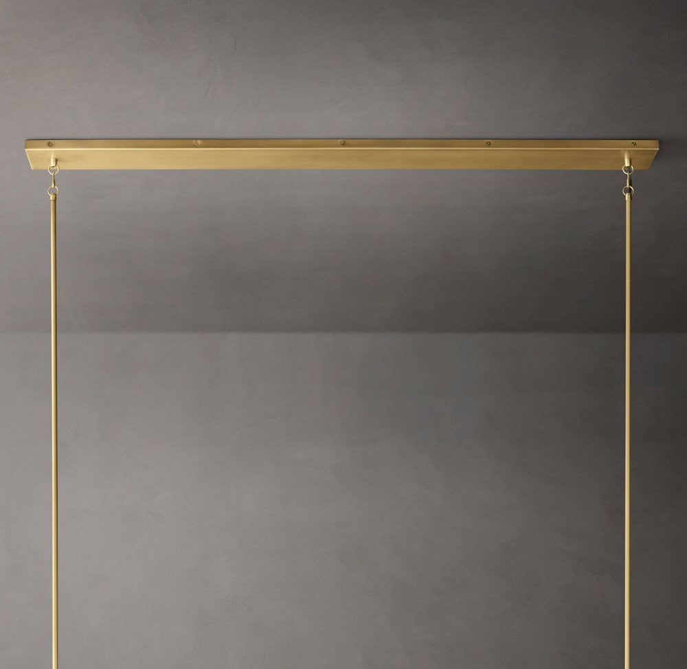 Pauillac Solid Brass Linear Chandelier