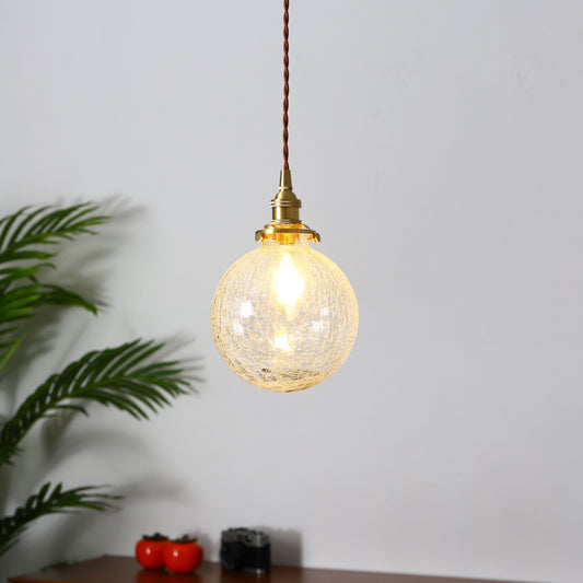 Retro Glass Bedside Pendant