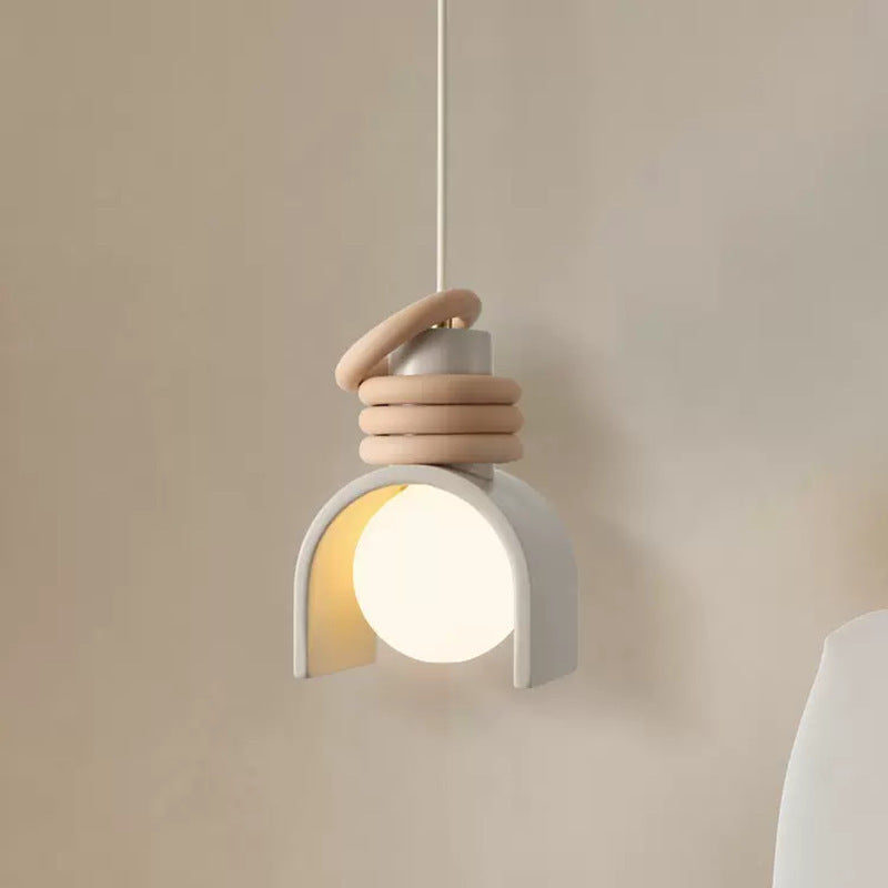 Retro Resin Bedside Pendant