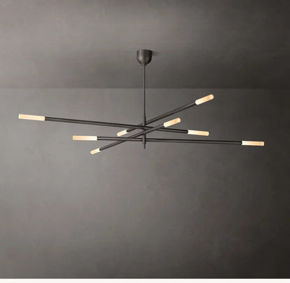 Rousseau 8-Light Mobile Etched Glass LED Chandelier