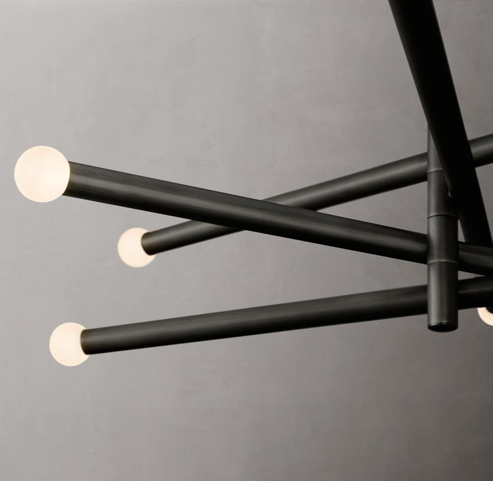 Rousseau 8-Light Mobile Etched Glass LED Chandelier