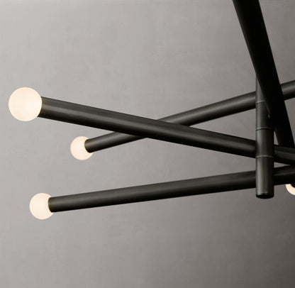 Rousseau 8-Light Mobile Etched Glass LED Chandelier