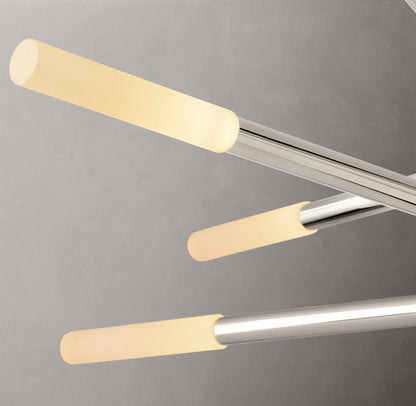 Rousseau 8-Light Mobile Etched Glass LED Chandelier