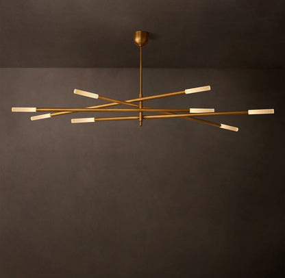 Rousseau 8-Light Mobile Etched Glass LED Chandelier