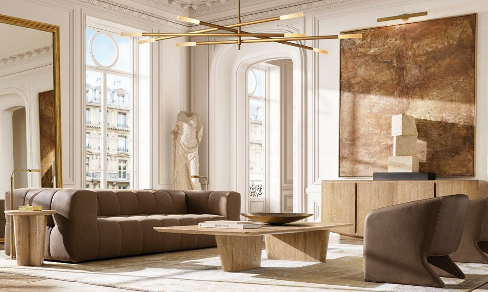 Rousseau 8-Light Mobile Etched Glass LED Chandelier